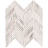 Msi Palisandro Chevron 12 In. X 12 In. X 10 Mm Polished Marble Mesh-Mounted Mosaic Tile, 10PK ZOR-MD-0135